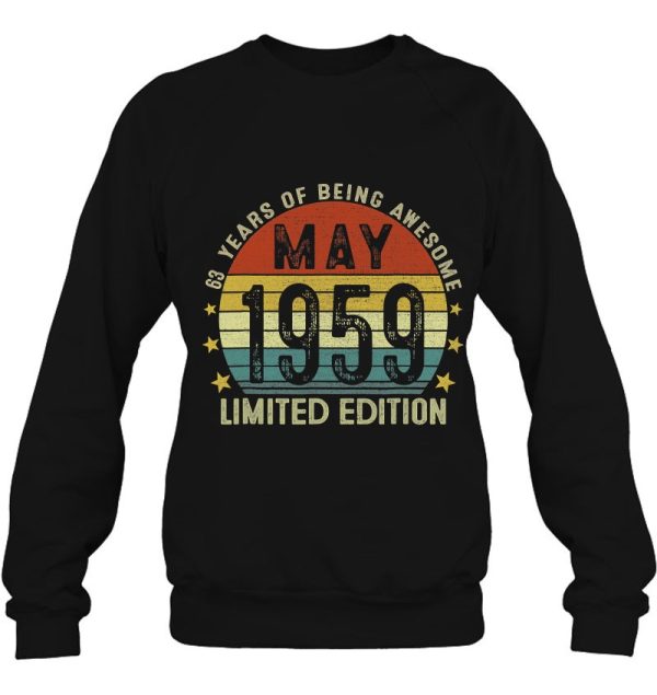 May 1959 Vintage 64Th Birthday 64 Years Old Gifts For Men