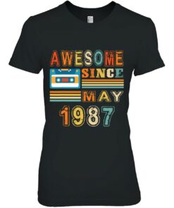 May 1987 36 Years Old 36Th Birthday Cassette Tape Gift 2