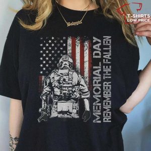 Memorial Day Remember The Fallen Veteran Military Vintage T-Shirt