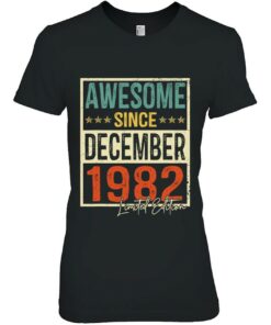 Men 40Th Birthday Gift Awesome December 1982 Limited Edition 2