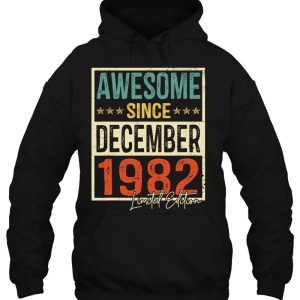 Men 40Th Birthday Gift Awesome December 1982 Limited Edition 3