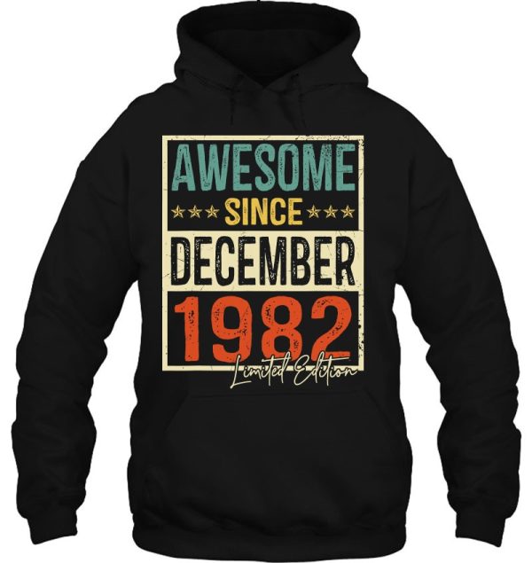 Men 40Th Birthday Gift Awesome December 1982 Limited Edition