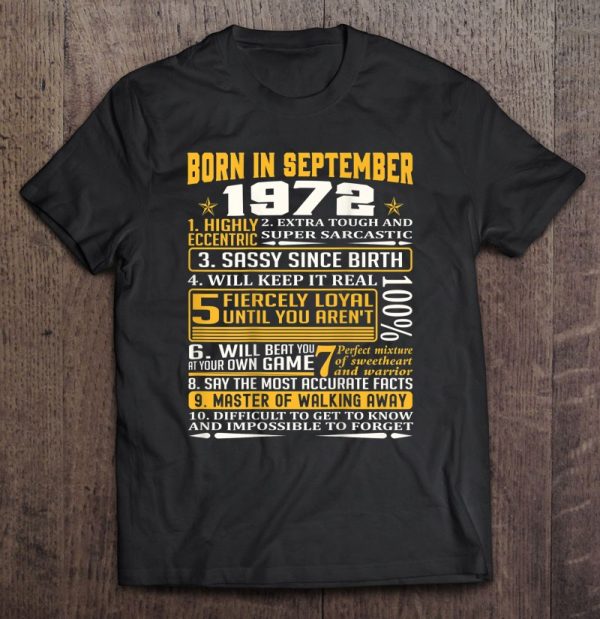 Men, Women Born In September 1972 Facts