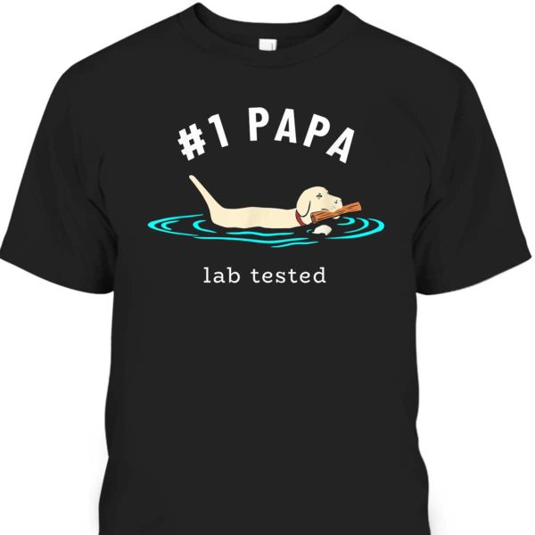 Mens Lab Papa Yellow Labrador Retriever – Lab Dog Lover T-Shirt
