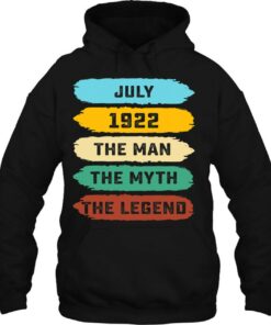 Mens Man Myth Legend July 1922 100Th Birthday Gift 100 Yrs Old 2 Mens Man Myth Legend July 1922 100Th Birthday Gift 100 Yrs Old 3