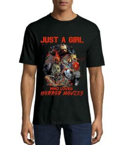 Michael Myers Halloween Just a Girl Who Loves Horror Movies T Shirt 2