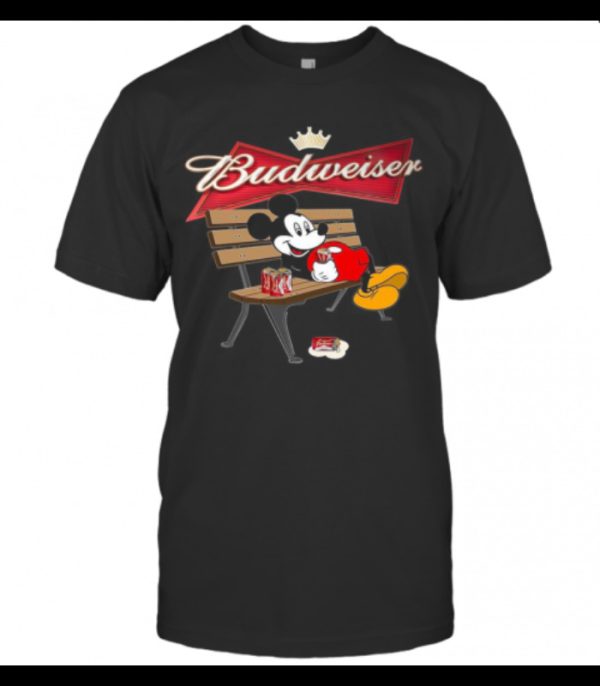 Mickey Mouse Loves Budweiser Beer T-Shirt