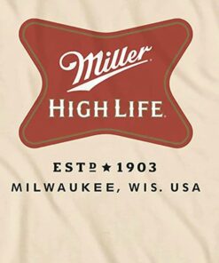 Miller High Life T-Shirt Beer Logo 1 Miller High Life T Shirt Beer Logo 2