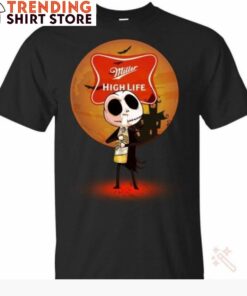 Miller High Life T Shirt Jack Skellington 1