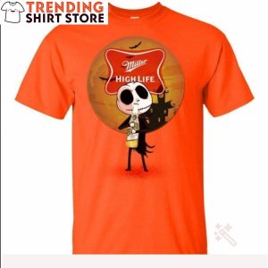 Miller High Life T-Shirt Jack Skellington