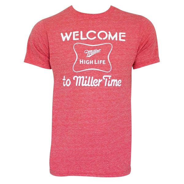 Miller High Life T-Shirt Welcome To Miller Time