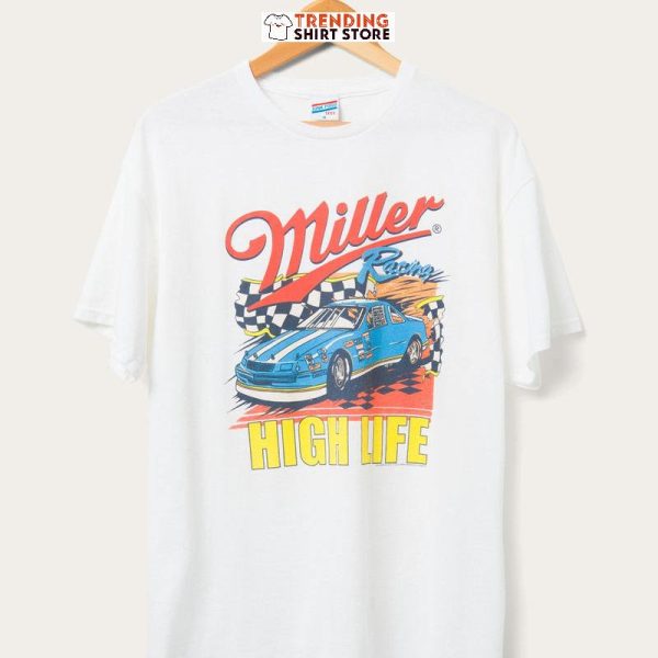 Miller T-Shirt Racing High Life For Car Lovers