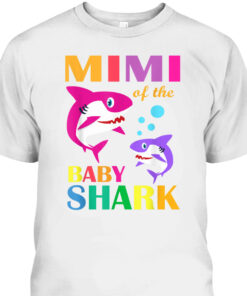 Mimi Of The Baby Shark Mother's Day T-Shirt 1 Mimi Of The Baby Shark Mothers Day T Shirt 2