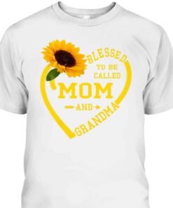 Mother's Day T-Shirt Blessed To Be Called Mom And Grandma Sunflower gift 1 Mothers Day T Shirt Blessed To Be Called Mom And Grandma Sunflower gift 2