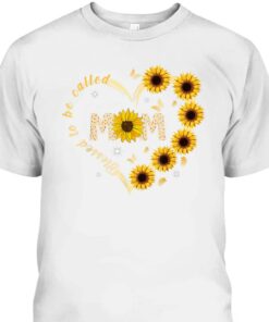 Mothers Day T Shirt Blessed To Be Called Mom Sunflower Gift 2