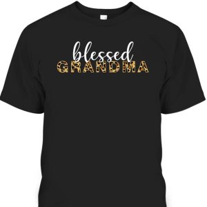 Mother’s Day T-Shirt Leopard Blessed Grandma