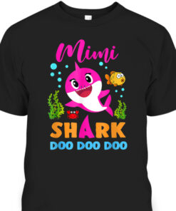 Mothers Day T Shirt Mimi Shark Doo Doo Doo Funny Gift For Mom 1