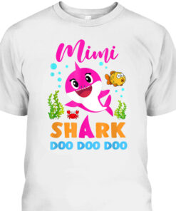 Mother's Day T-Shirt Mimi Shark Doo Doo Doo Funny Gift For Mom 1 Mothers Day T Shirt Mimi Shark Doo Doo Doo Funny Gift For Mom 2