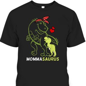 Mother’s Day T-Shirt Mommasaurus Baby Dinosaur Gift For Mom From Daughter