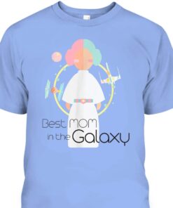 Mothers Day T Shirt Star Wars Princess Leia Best Mom In The Galaxy 1