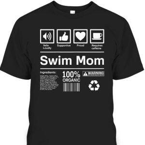 Mother’s Day T-Shirt Swim Mom Gift For Mother-In-Law