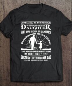 My Freaking Awesome Daughter Born In January Gift 1