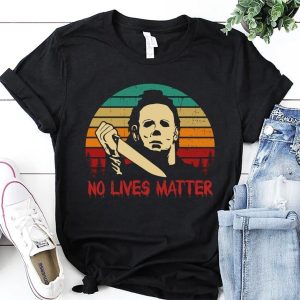 No Lives Matter Michael Myers Vintage Retro T-Shirt