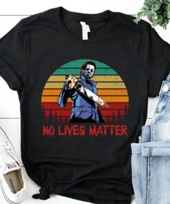 No Lives Matter Michael Myers Vintage T Shirt Gift For Halloween 1