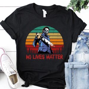 No Lives Matter Michael Myers Vintage T Shirt Gift For Halloween 1