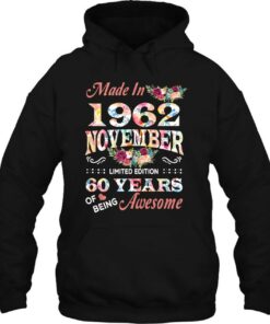 November Flower Made In 1962 60 Years Of Being Awesome 3