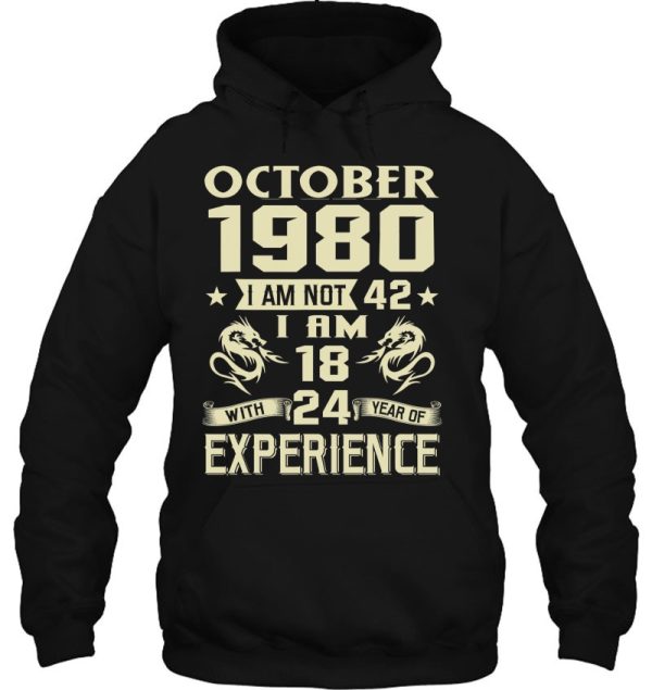 October 1980 I Am Not 42 I Am 18 With 24 Years Of Experience