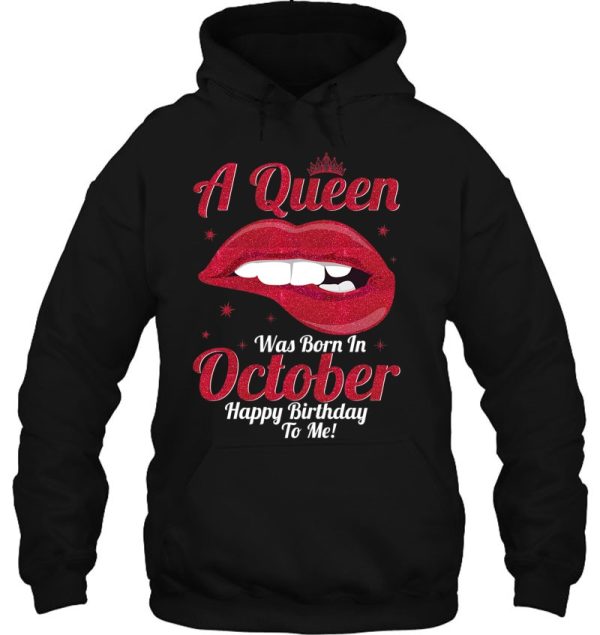 October Birthday Shirts For Women Girls Queen Born In October