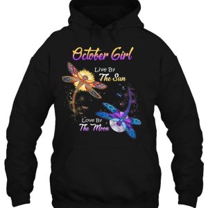 October Girl Lover Moon Dragonfly Funny Birthday Gift 3