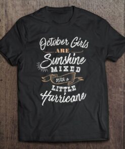 October Girls Are Sunshine Birthday Party Distressed 1
