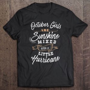 October Girls Are Sunshine Birthday Party Distressed