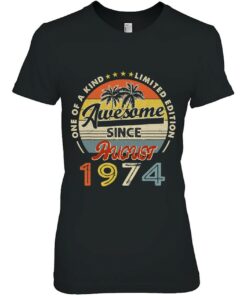 One Of A Kind Ltd Edition 48 Years Awesome Since August 1974 Palm Trees 2