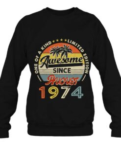 One Of A Kind Ltd Edition 48 Years Awesome Since August 1974 Palm Trees 4