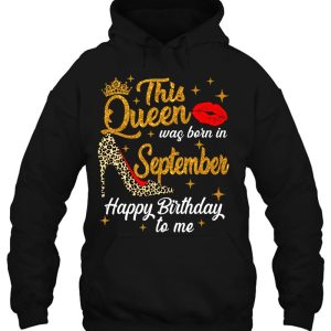 Queen Was Born In September Happy Birthday Leopard Bday Girl 3