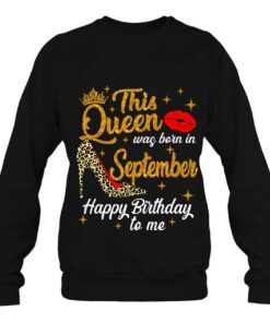 Queen Was Born In September Happy Birthday Leopard Bday Girl 4