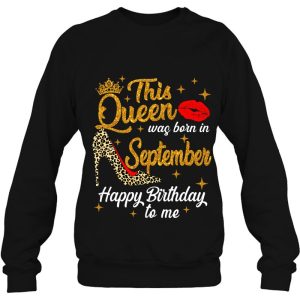 Queen Was Born In September Happy Birthday Leopard Bday Girl 4