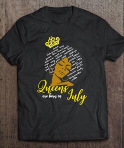 Queens Are Born In July Afro Woman Power Words Black History 1