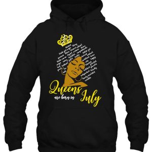 Queens Are Born In July Afro Woman Power Words Black History 3