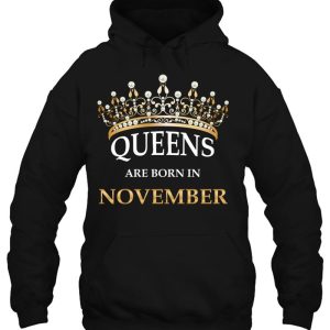 Queens Are Born In November Cute Girls Birthday Gift 3