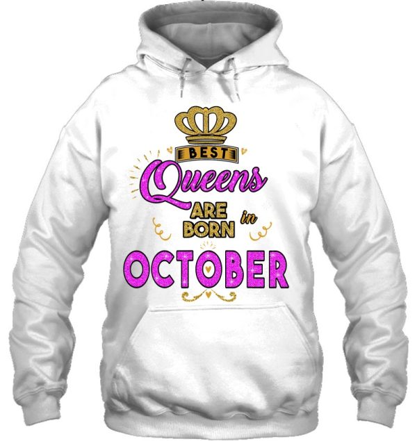 Queens Are Born In October Cute Colorful Bright