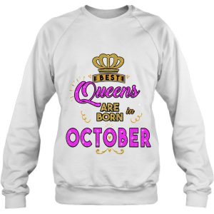 Queens Are Born In October Cute Colorful Bright 4