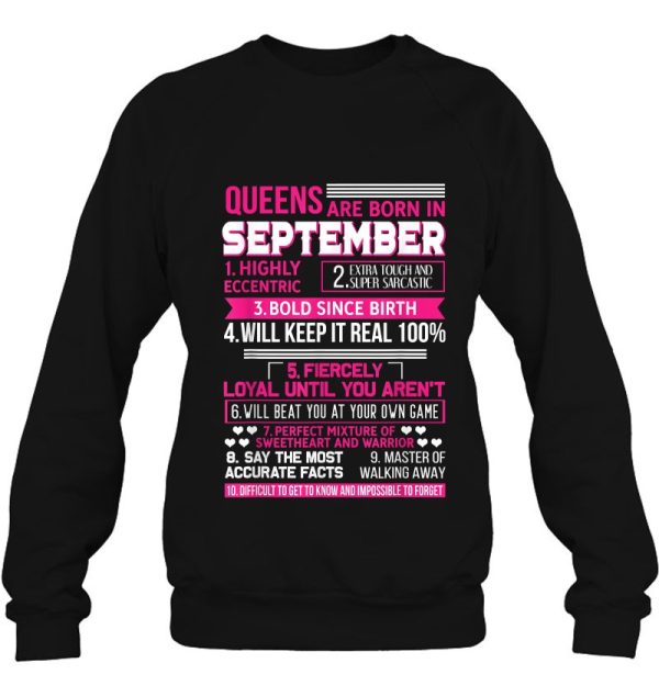 Queens Are Born In September 10 Facts Funny Birthday Party