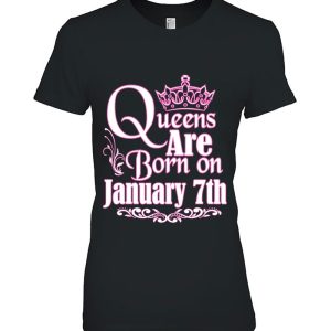 Queens Are Born On January 7Th Funny Birthday