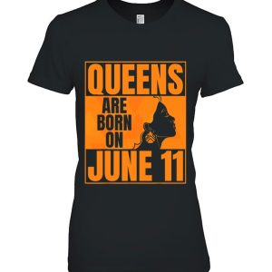 Queens Are Born On June 11Th Bday Print June 11 Birthday