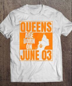 Queens Are Born On June 3Rd Bday Print Queen June 3 Birthday 1