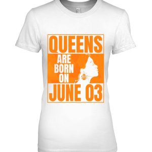 Queens Are Born On June 3Rd Bday Print Queen June 3 Birthday